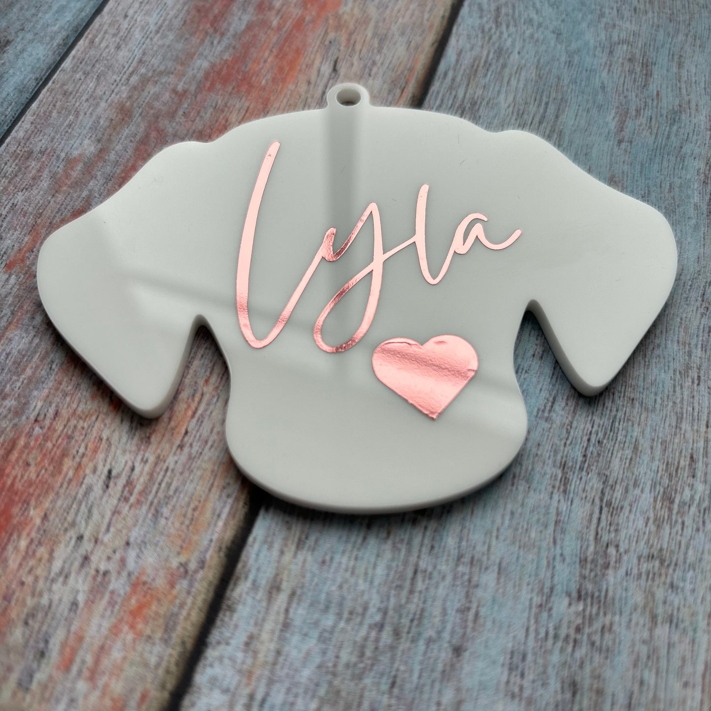 Personalised Dog Acrylic Tree Decoration