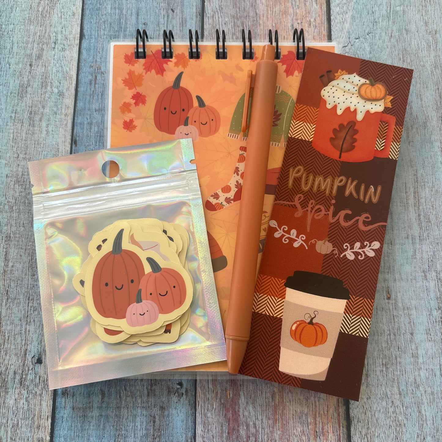 Autumn Pack A6 Notepad, Stickers, Pen and Bookmark