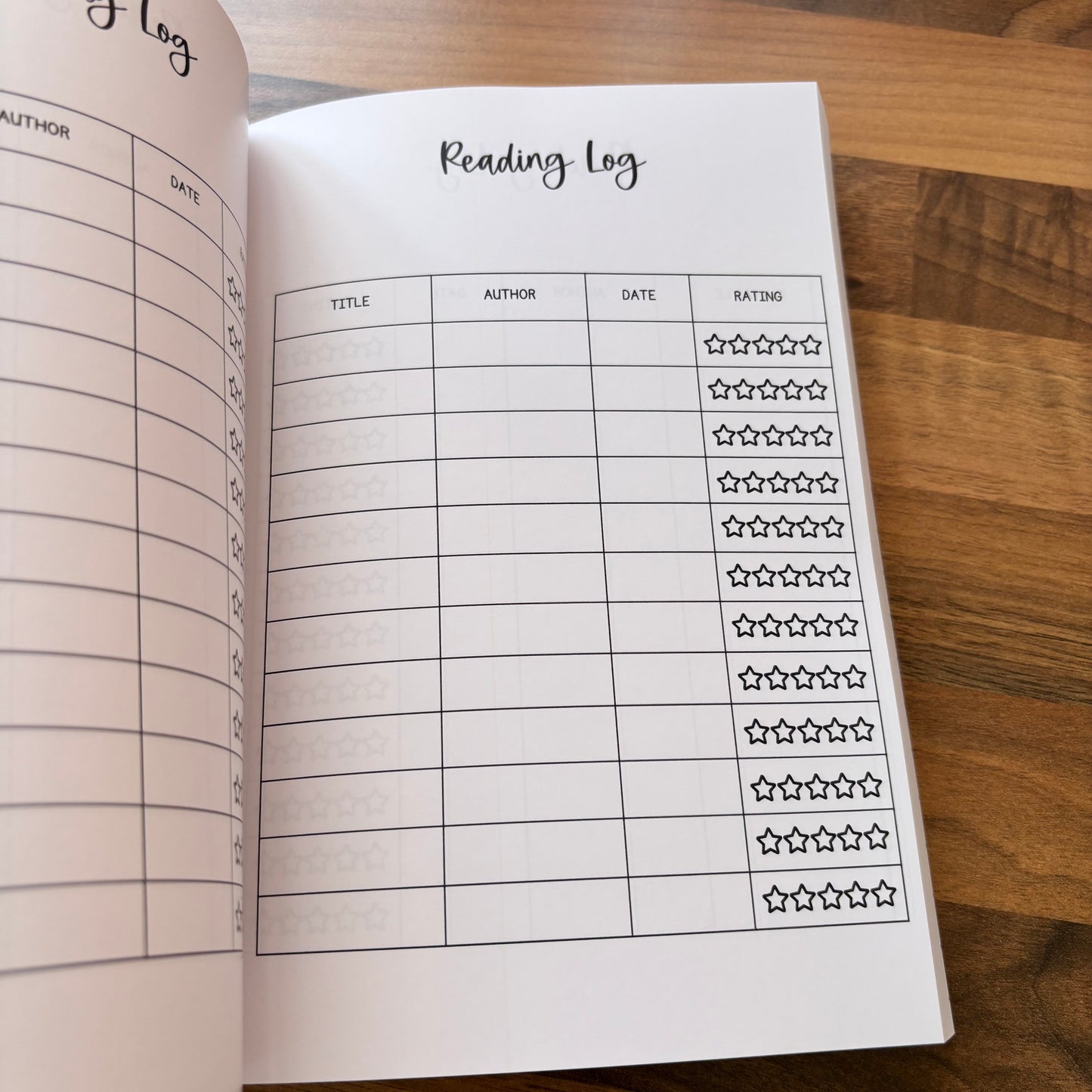 Bookshop 400 Page Reading Log