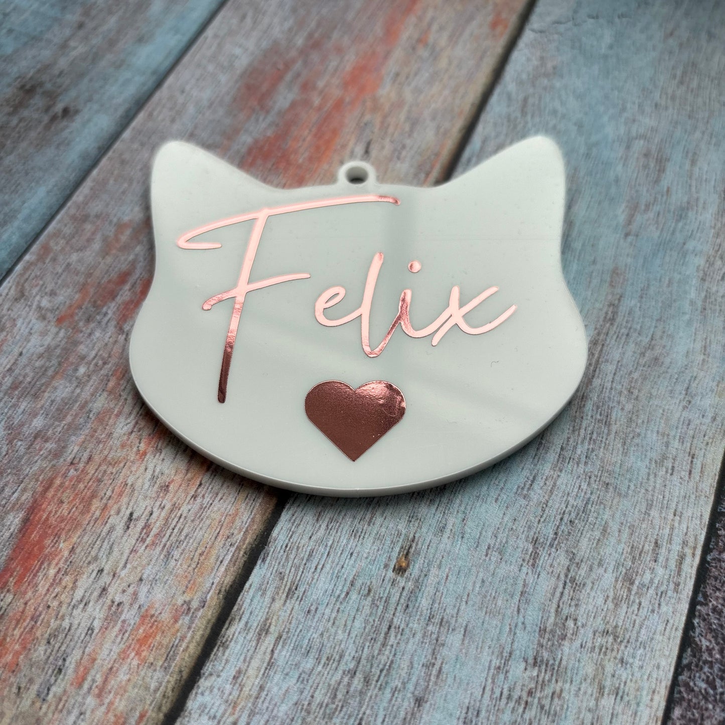 Personalised Cat Acrylic Tree Decoration