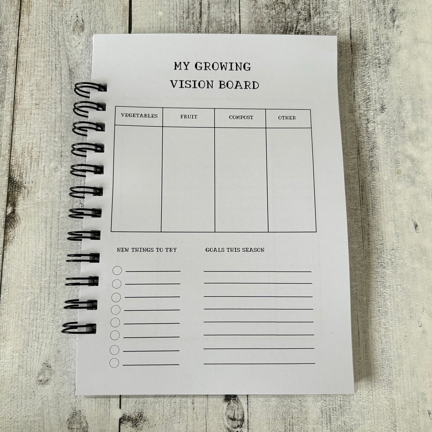 Garden Journal For Vegetable Growers