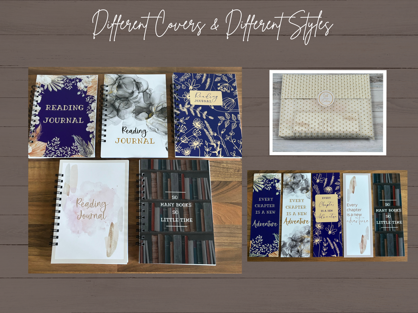 Custom Reading Journal. Choose A Cover, Choose A Style.