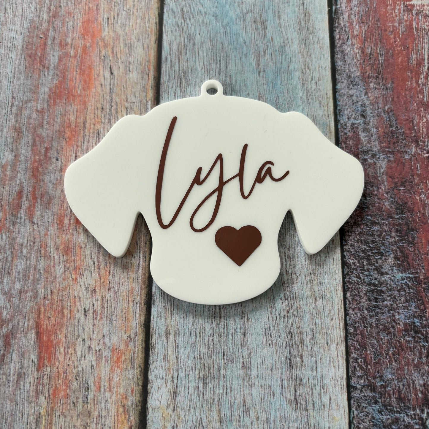 Personalised Dog Acrylic Tree Decoration