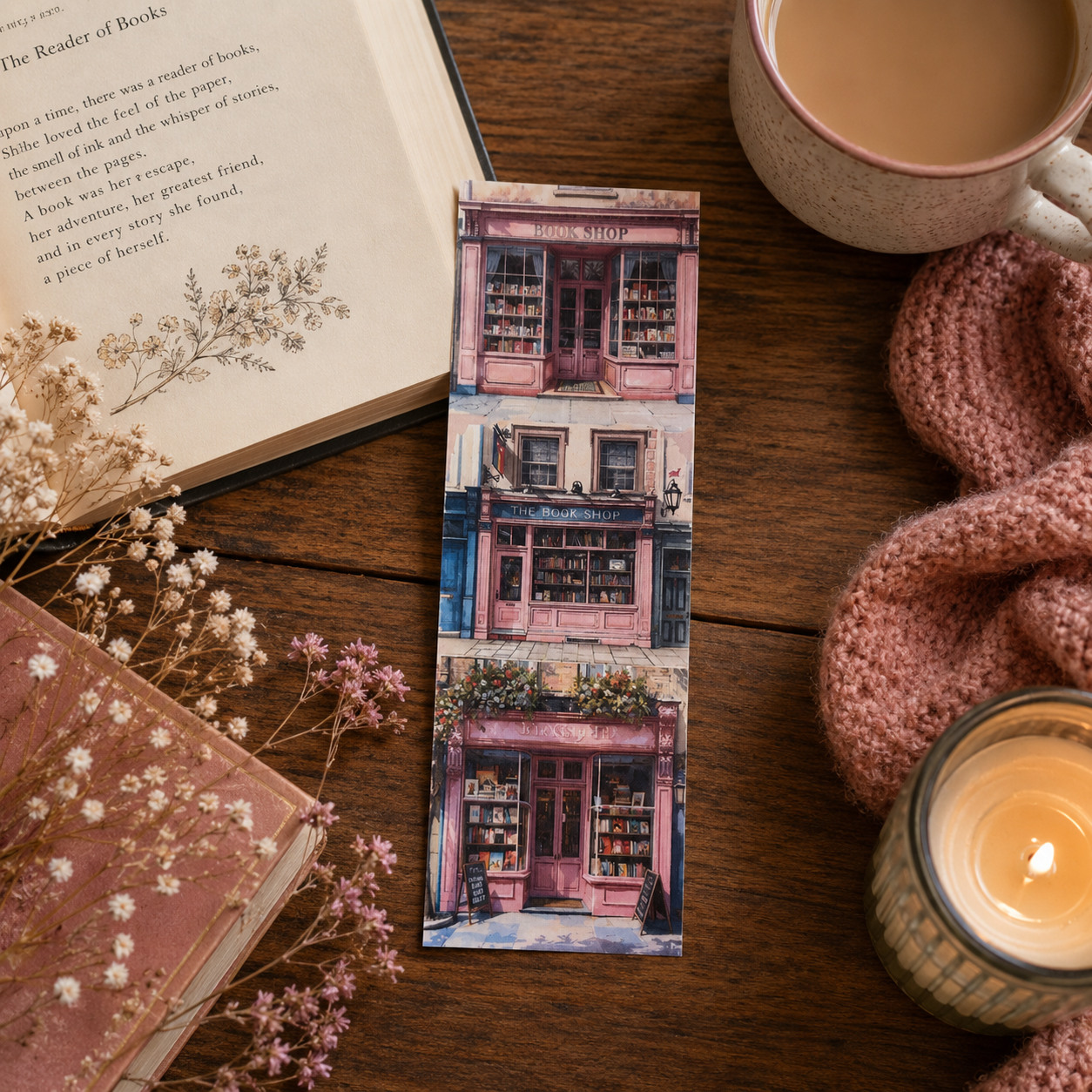 Bookmark - Pink Bookshop