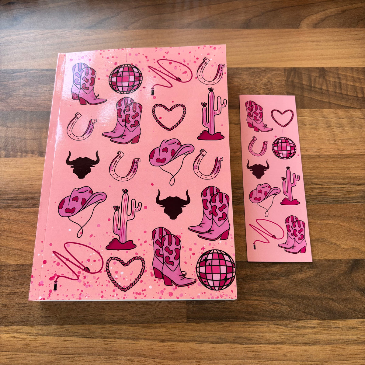 cowboy romance journal bookmark