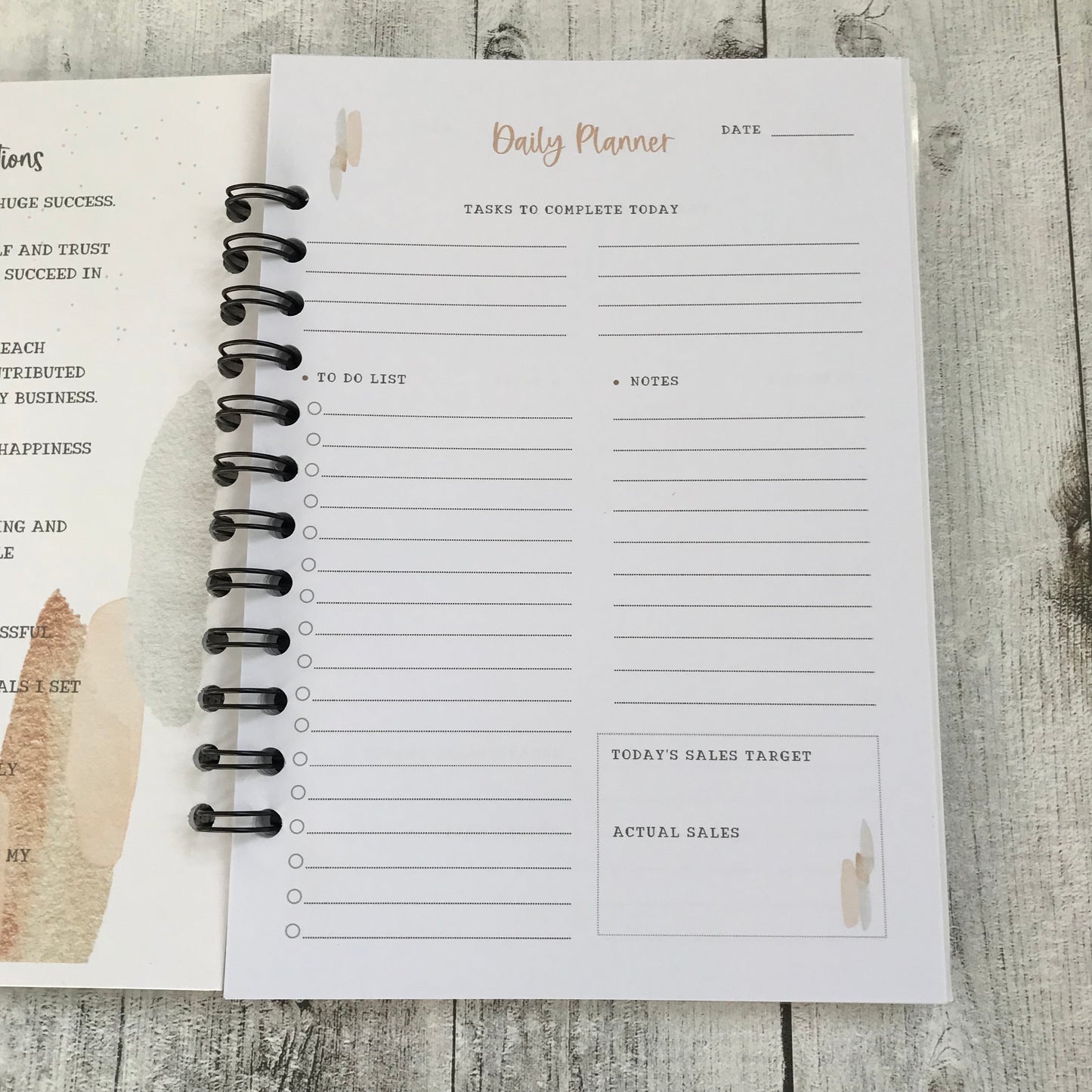 Daily Planner For Small Business