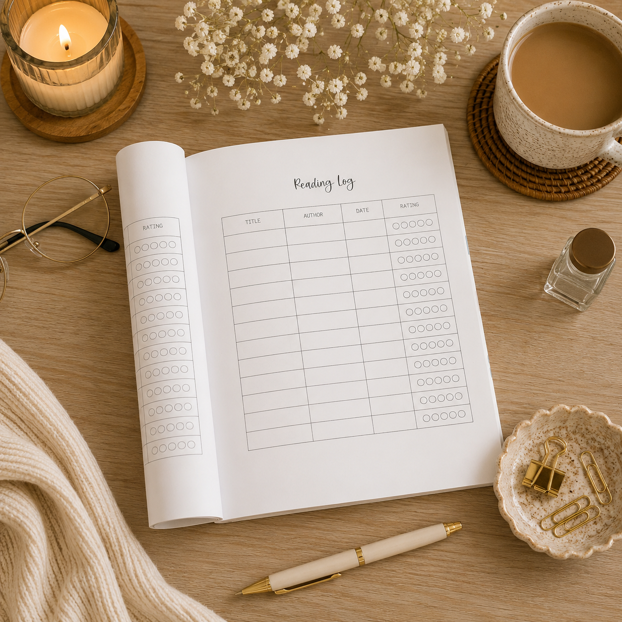 Purple Cowboy Romance Reading Journal | 400-Page A5 Book Tracker