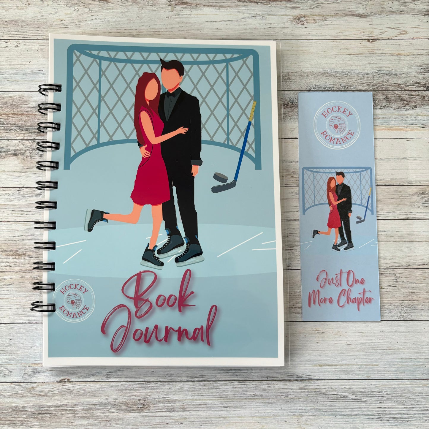 Reading Journal, Hockey Romance Style Book Journal