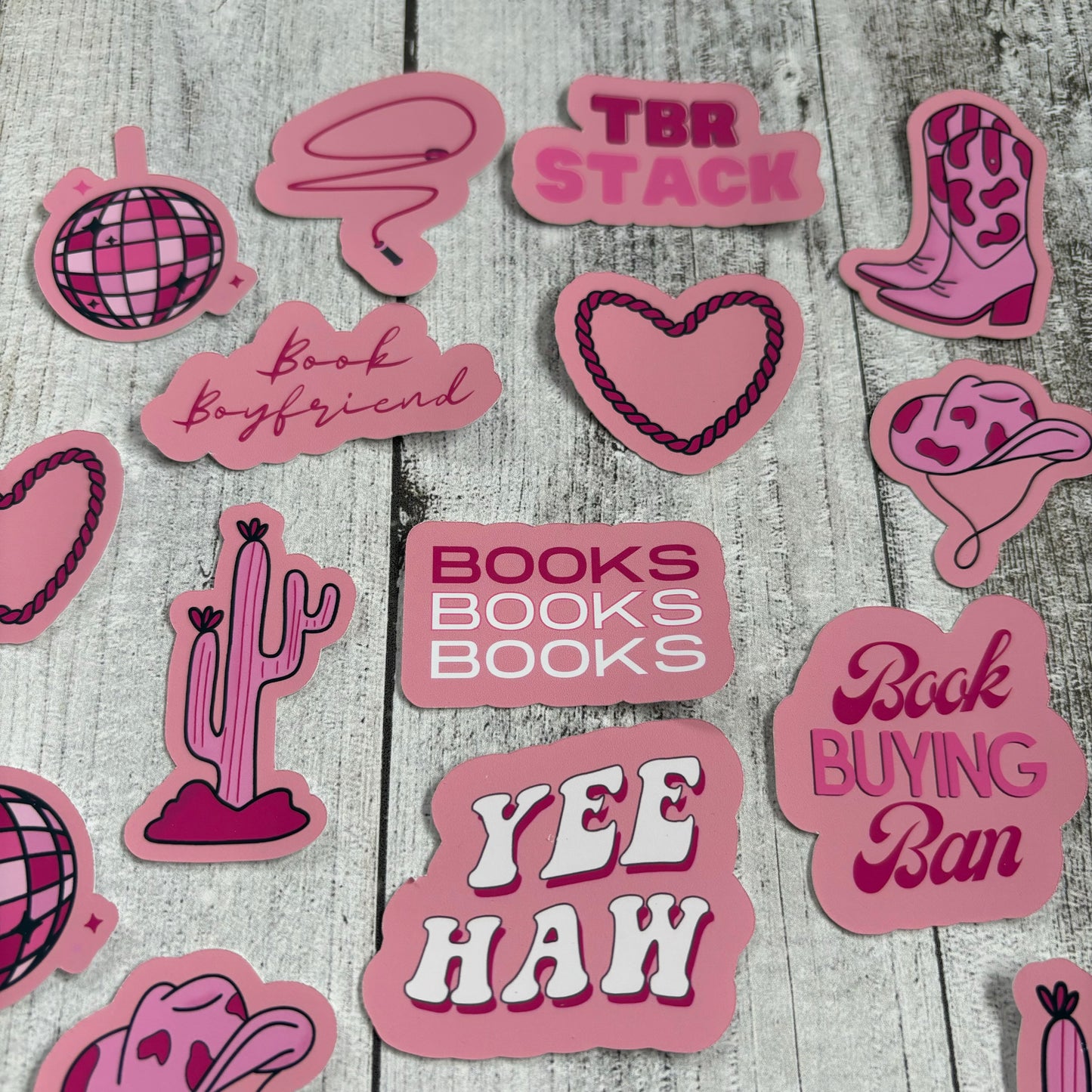 Cowboy Romance Stickers & Bookmark Set