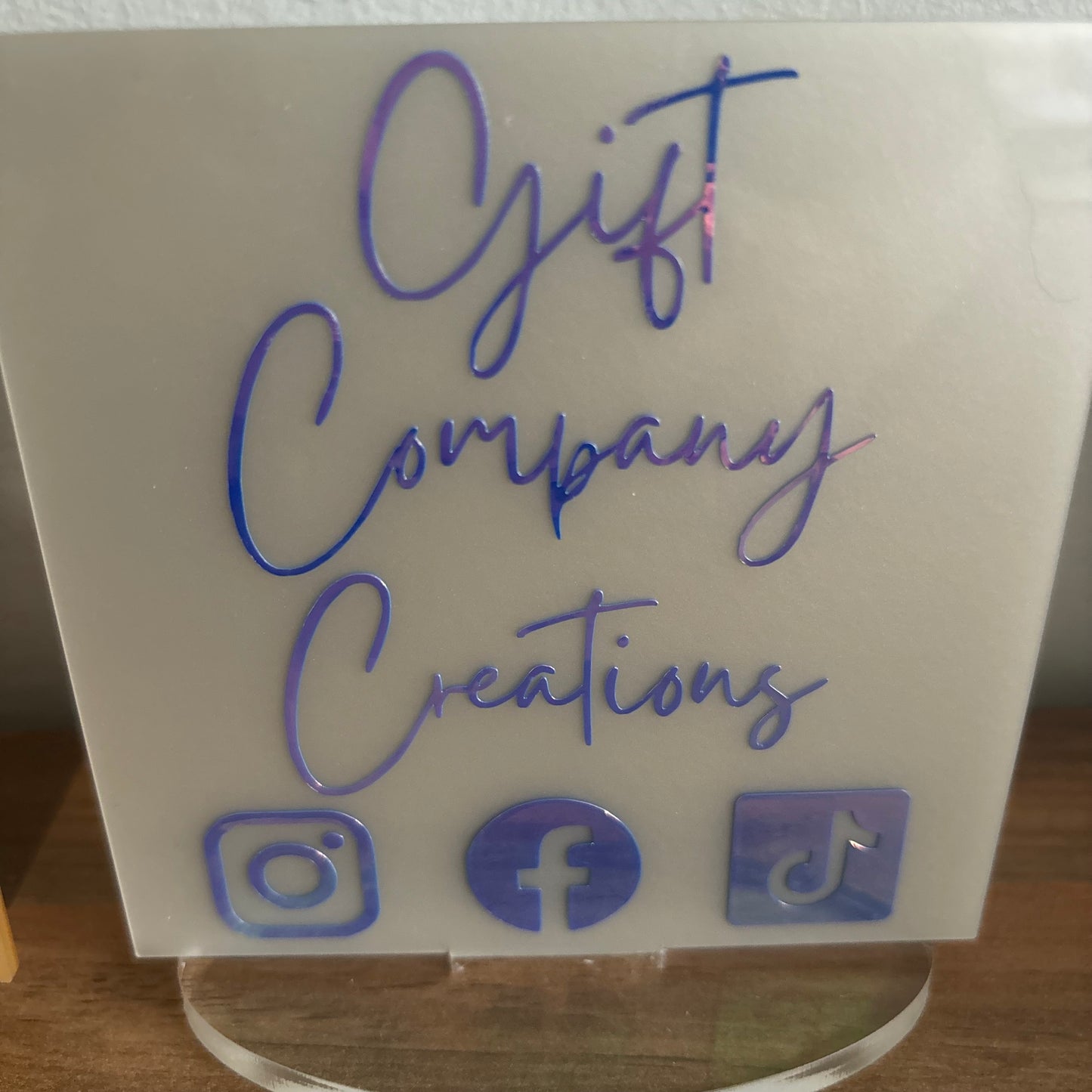 Social Media Acrylic Plaque