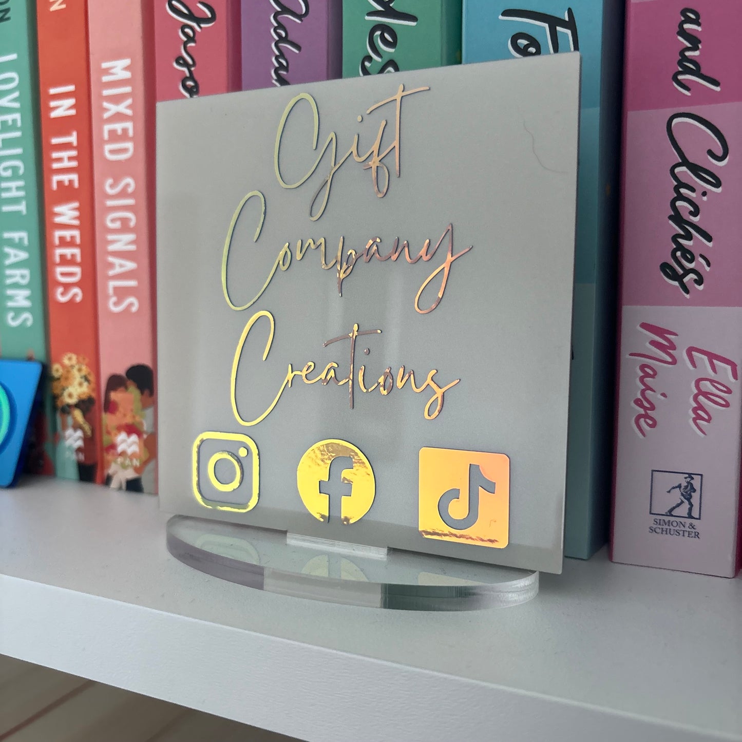 Social Media Acrylic Plaque