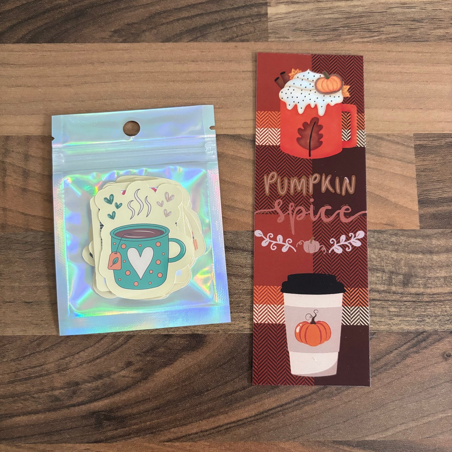 Autumn Stickers And Bookmark