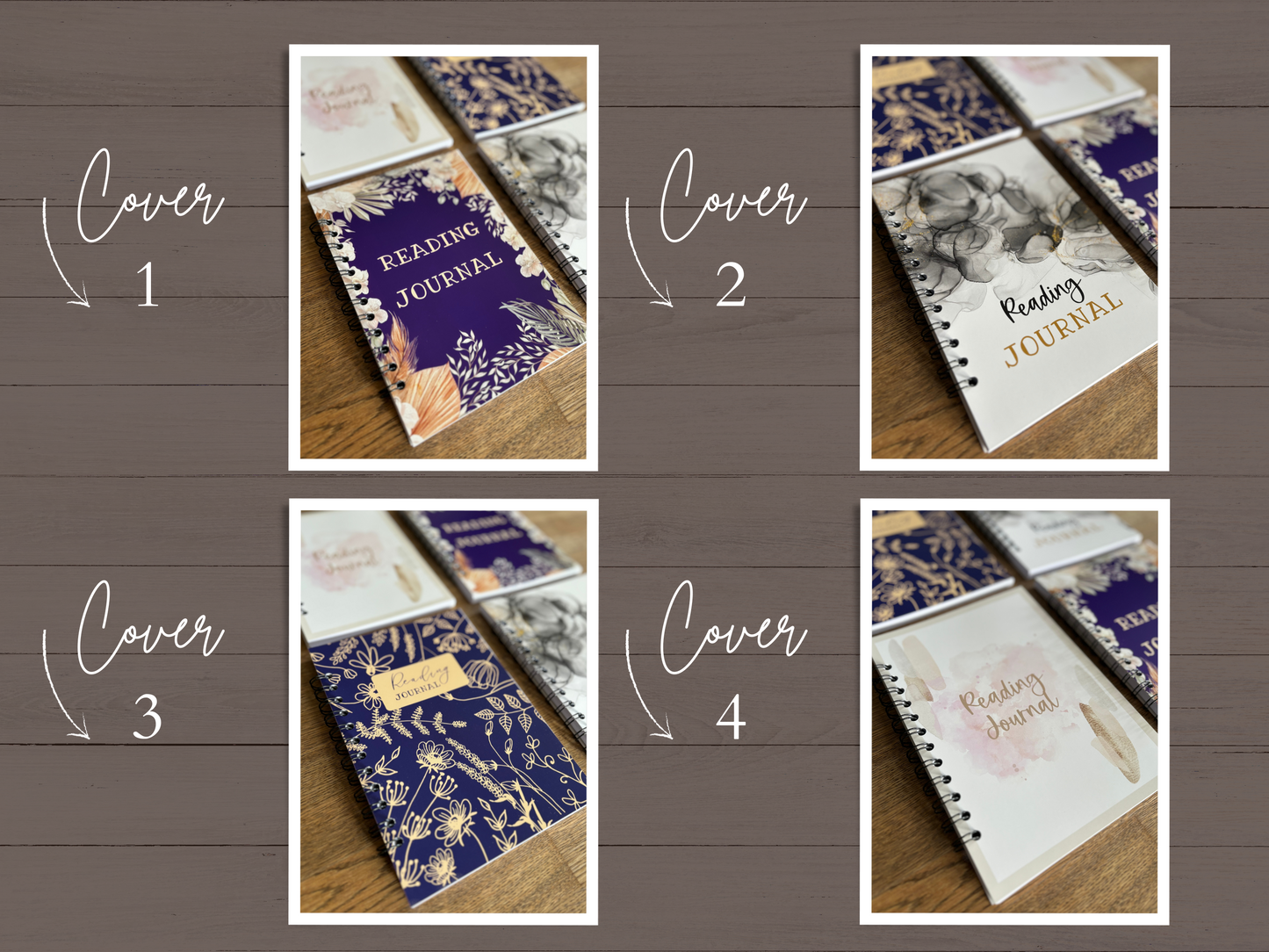 Custom Reading Journal. Choose A Cover, Choose A Style.