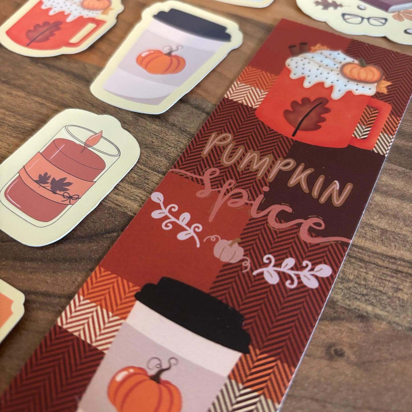 Autumn Stickers And Bookmark