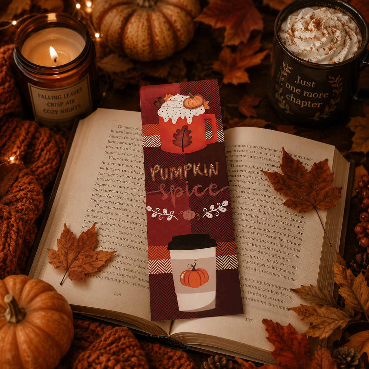 Bookmark - Pumpkin Spice