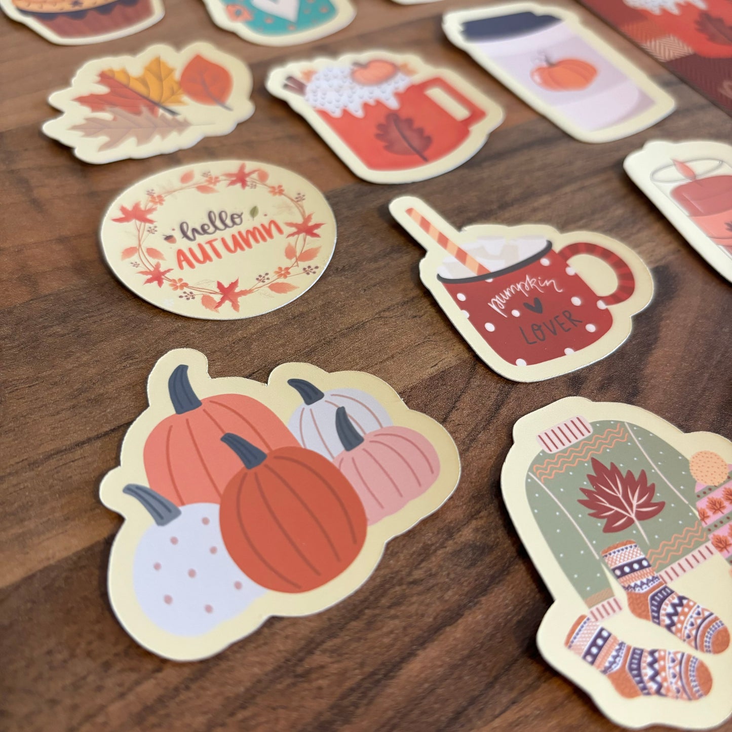 Autumn Stickers And Bookmark
