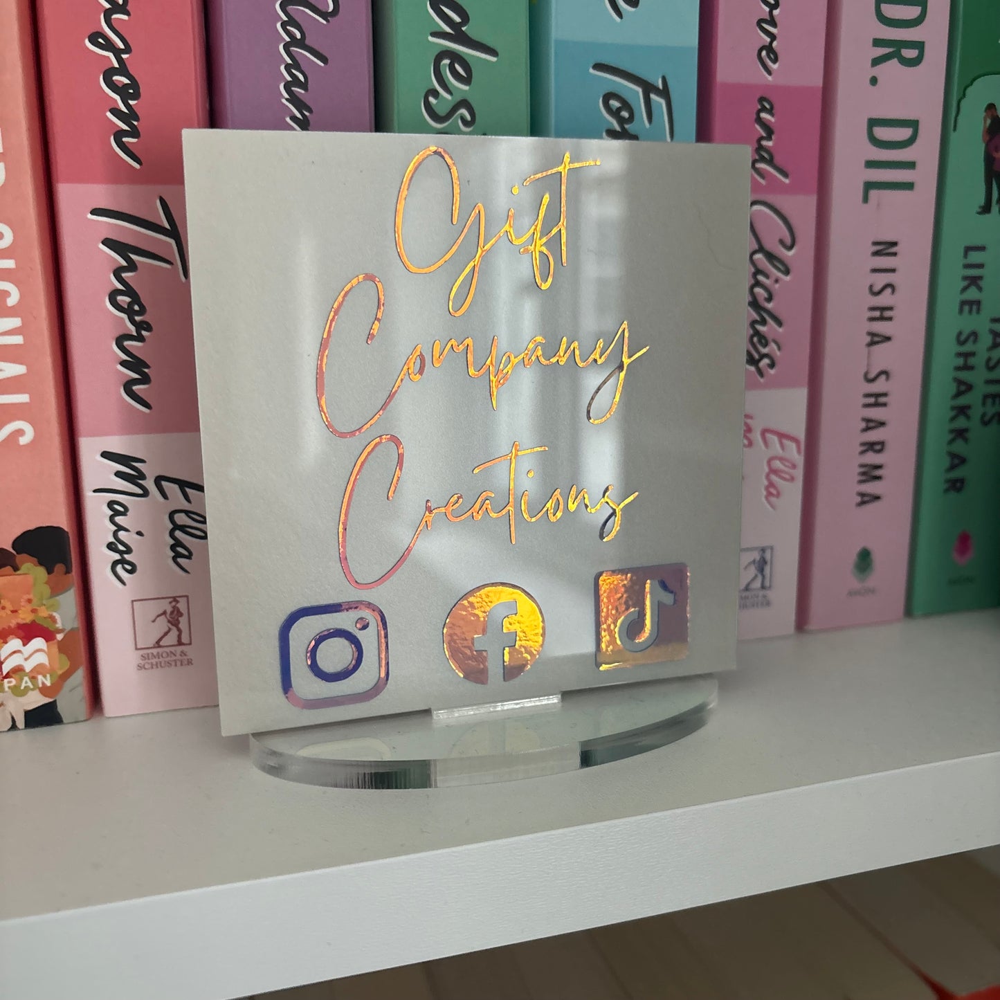 Social Media Acrylic Plaque
