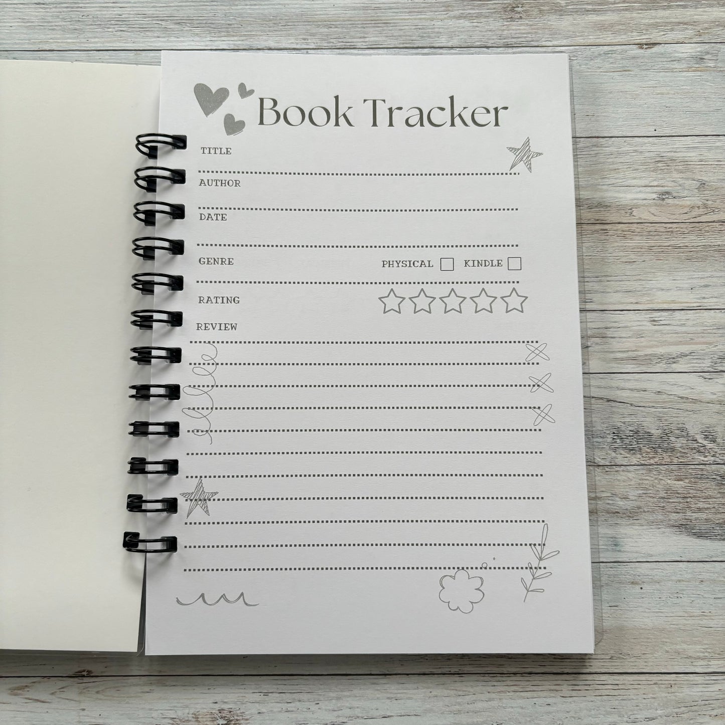 Book tracker review page