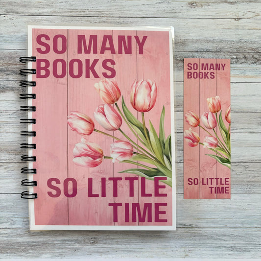 Pink Flower Reading Journal: TBR, Reading Log, Book Tracker, Book Reviews, Favourite Authors, Quotes And Best Reads.