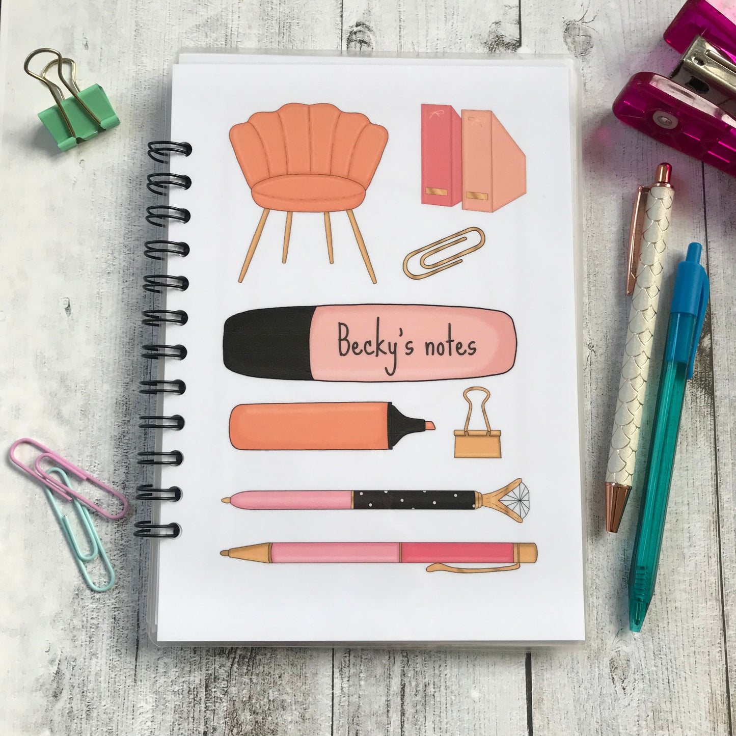 Personalised Office Stationery Notebook